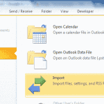 Outlook 2016: BackupExport & Import Data