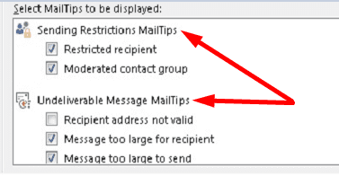 Outlook-Mailtips-Einstellungen