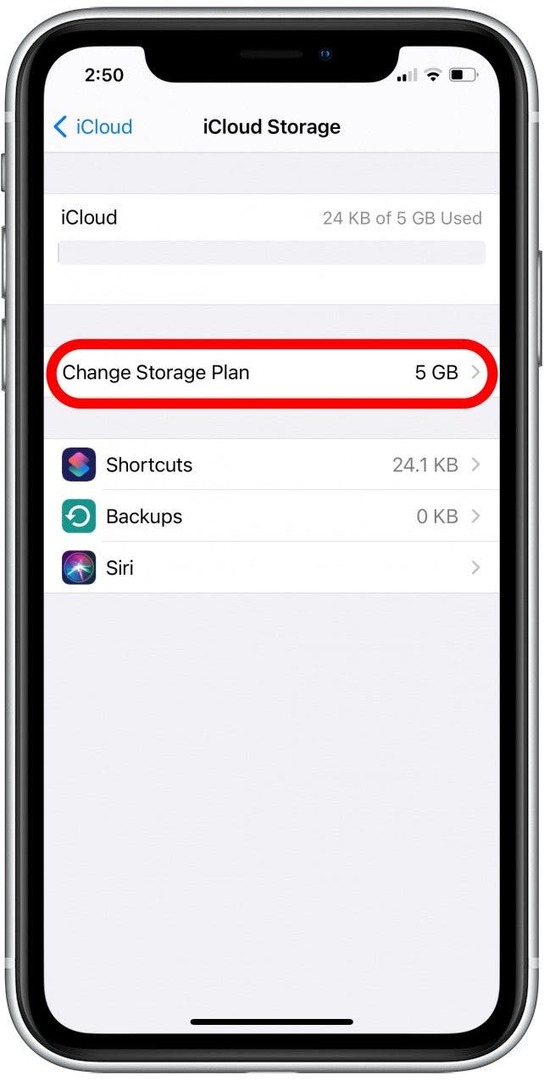 Тарифные планы хранилища icloud