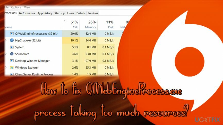 El proceso QtWebEngineProcess.exe toma demasiados recursos.