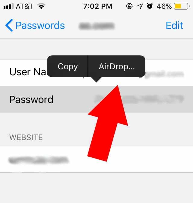 iOS 12 AirDrop პაროლი