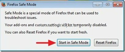 안전 모드에서 파이어폭스 시작