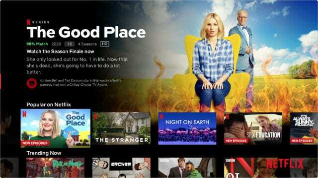Netflix műsorok az Apple TV-n