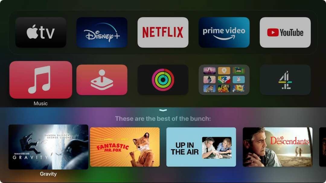 Siri показывает лучшие фильмы Джорджа Клуни на Apple TV