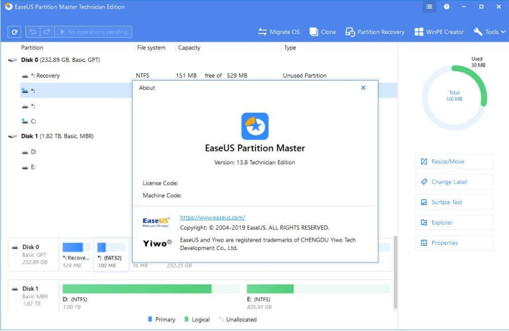 EaseUS Partition Master