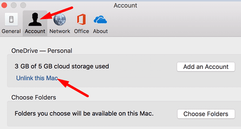 unlink-this-mac-onedrive