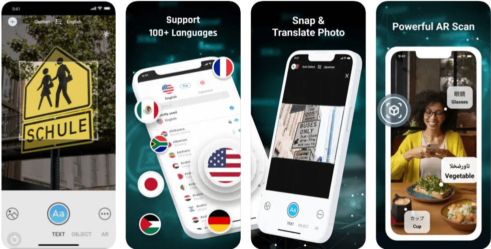 Paras käännössovellus iPhone Camera Translator Translate +