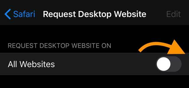 laat Safari alle websites weergeven in desktopversies iOS 13