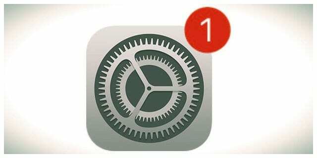 أيقونة إعدادات تحديث iOS iPhone iPad