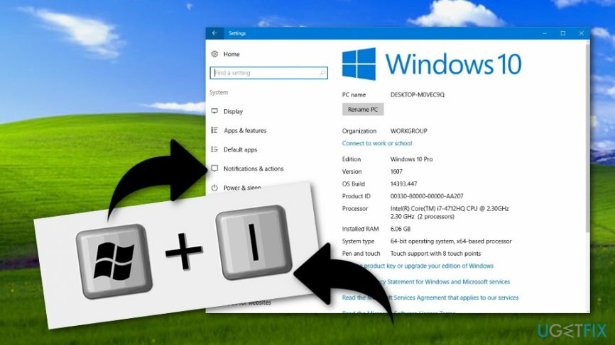 Keelake Windows 10 hüpikaken „Lülita sisse Windowsi turvakeskuse teenus”, lülitades välja teatised