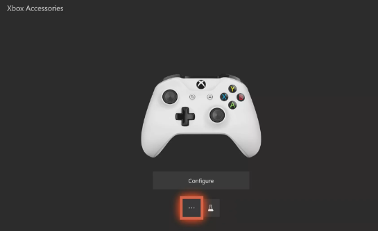 Opción de accesorios de Xbox