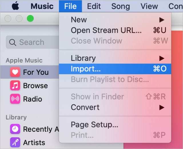 Importalternativ for Apple Music-appen