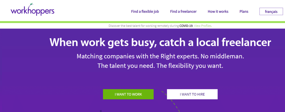 WorkHoppers - Upwork Alternativní stránky