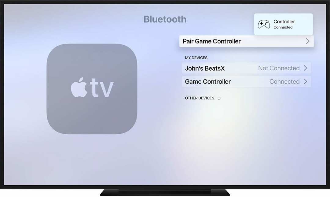 Koble kontroller med Apple TV på tvOS 13