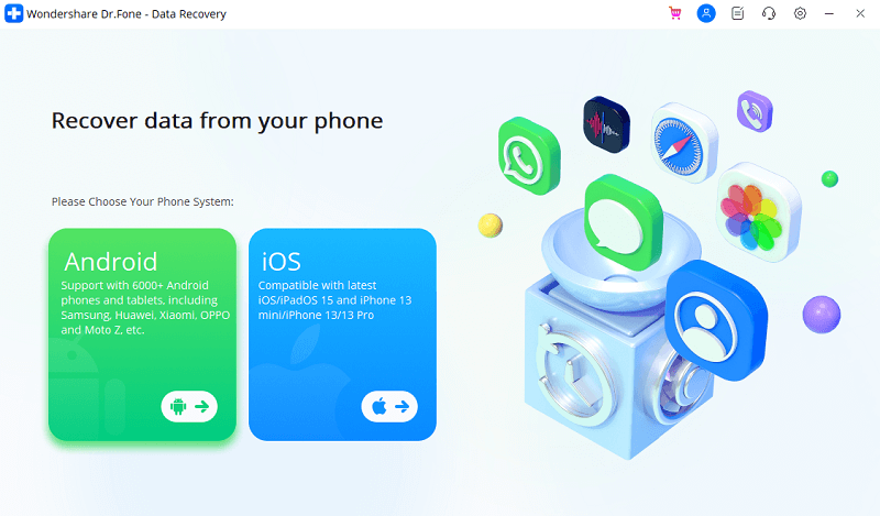 Wondershare Dr. Fone - डेटा रिकवरी