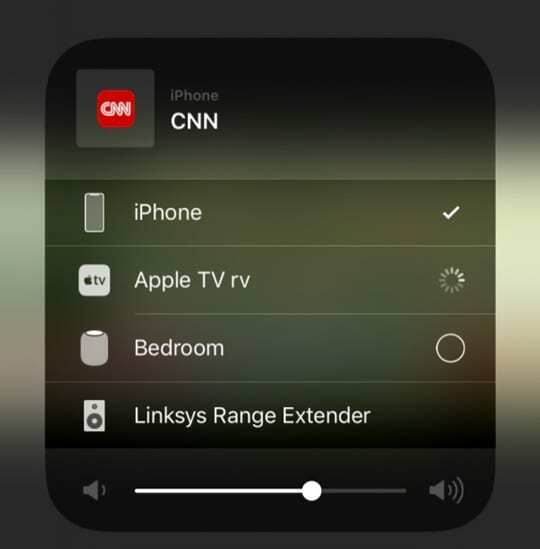suoratoista live-sisältöä Apple TV: hen Airplayn avulla