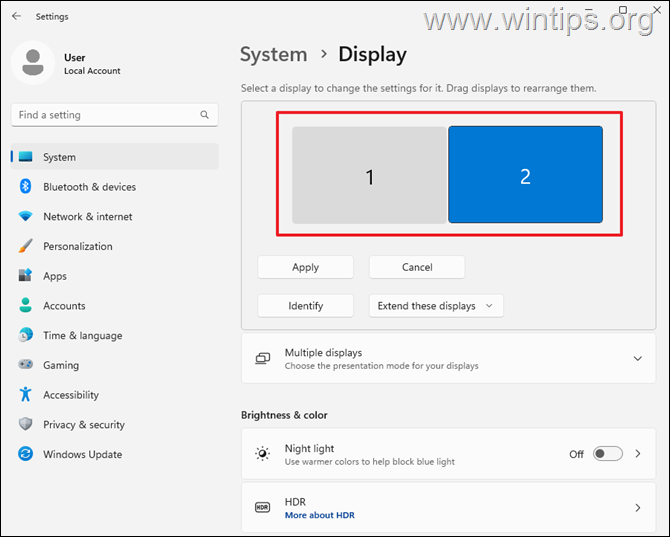 Как настроить два монитора в Windows 11.