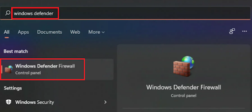 Windows Defender tűzfal