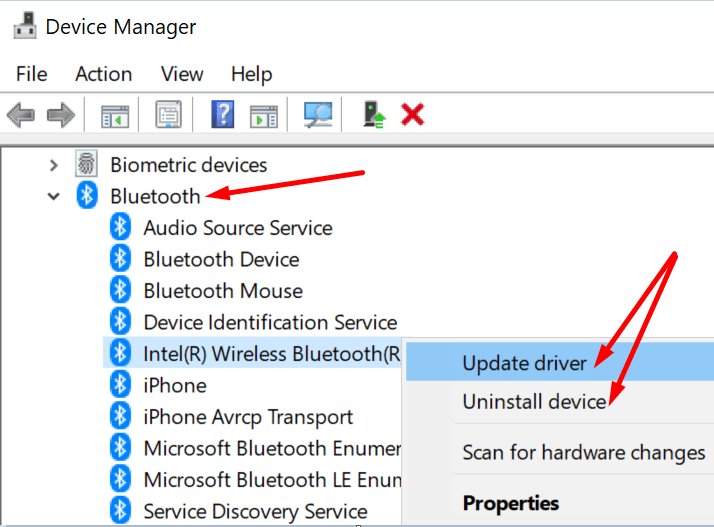 actualizar controlador bluetooth pc