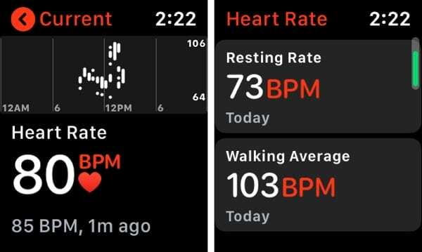 Monitor srdcového tepu Apple Watch
