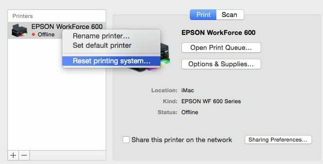 ბეჭდვა შეუძლებელია macOS Sierra-ს გამოყენებით, How-To