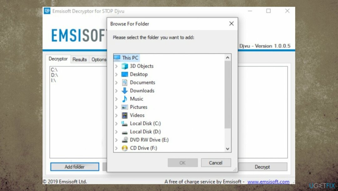 כלי פענוח של Emsisoft