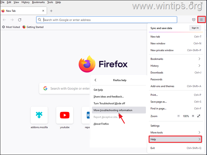 FIX Hohe CPU-Auslastung von Firefox in Windows 1011.