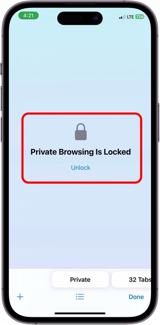 Safari приватный просмотр iPhone