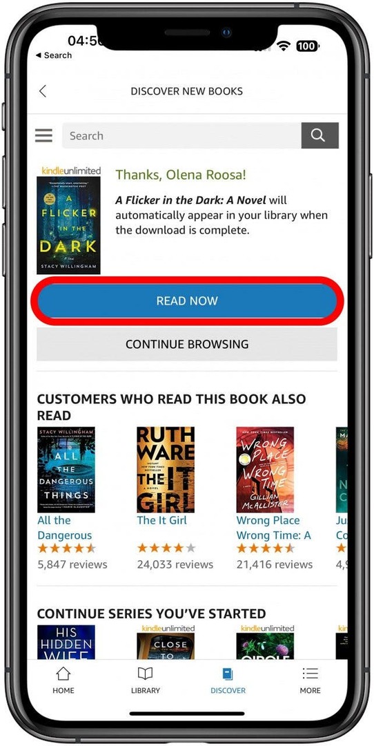 Tippen Sie auf Jetzt lesen, wie Kindle Unlimited funktioniert