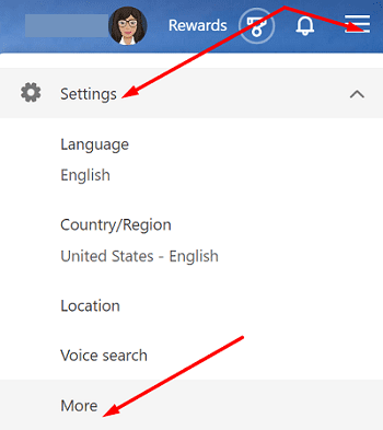 bing-settings