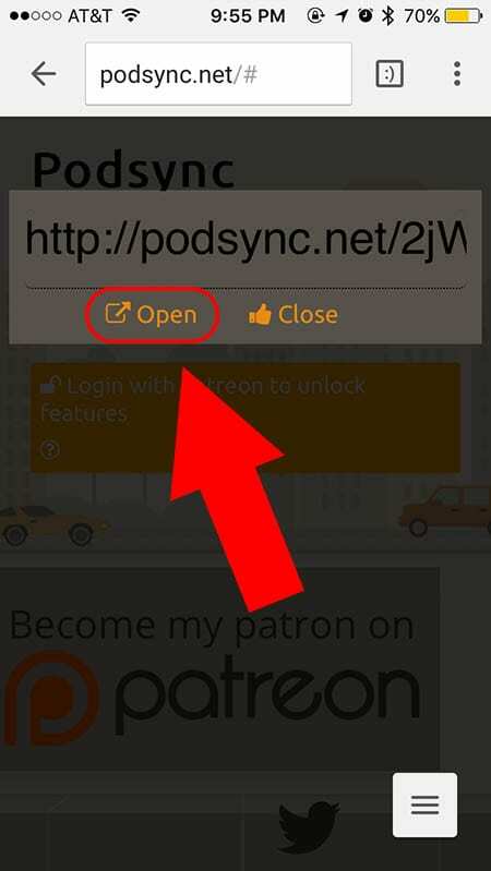 अपने iPhone पर Podsync का उपयोग कैसे करें