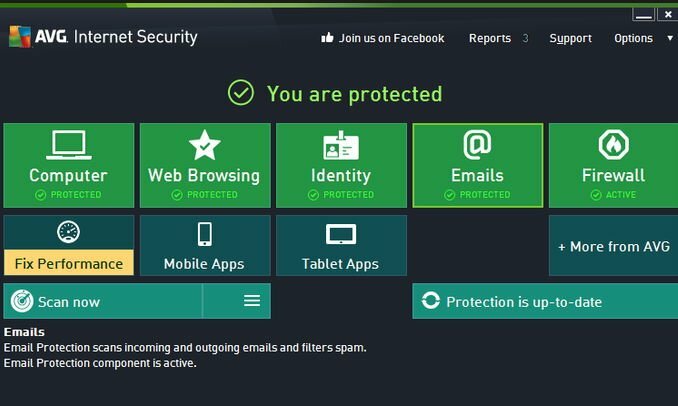 Κατά μέσο όρο δωρεάν Antivirus