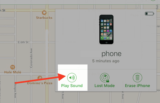 Declanșarea semnalului de alertă pe iPhone pierdut