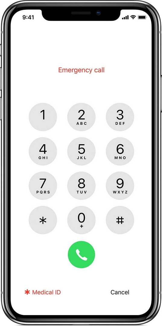응급 및 의료 ID를 위한 iPhone 잠금 화면