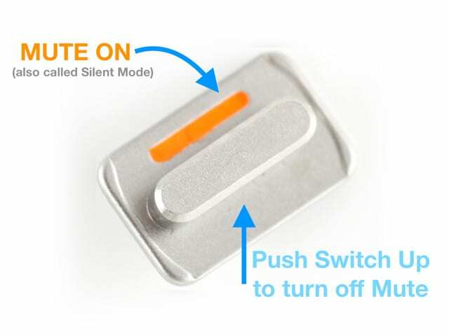 Silent Mute Side Switch บน iPhone iPad หรือ iPod Touch