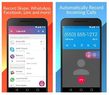 Beste Anrufaufzeichnungs-Apps - Cube Call Recorder ACR