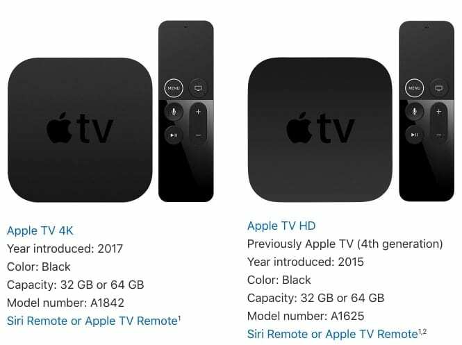 Arkādes Apple TV izvēle