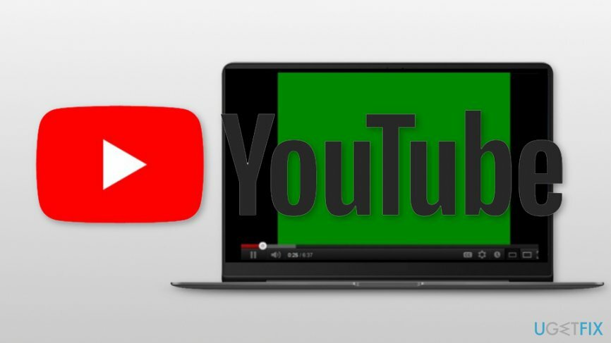 Ispravite pogrešku zelenog zaslona YouTubea