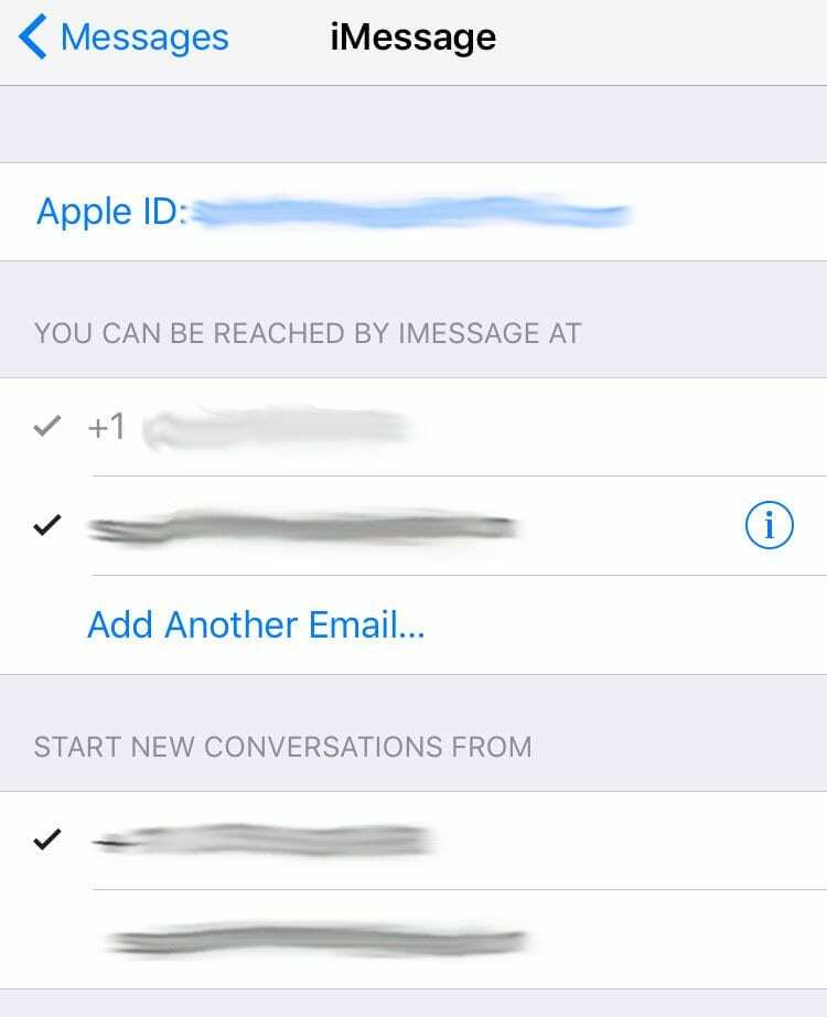 iMessage не се синхронизира на всички устройства: iPhone, iPad или iPod Touch; поправи