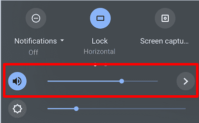 Chromebook-impostazioni audio