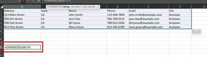 Excel'de Sütunları Değiştirme