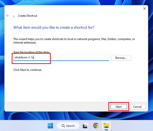 Membuat shortcut cara masuk bios windows 11