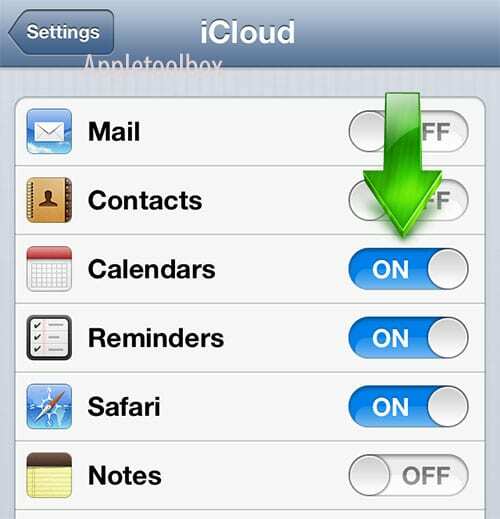 Configurare iOS iCloud