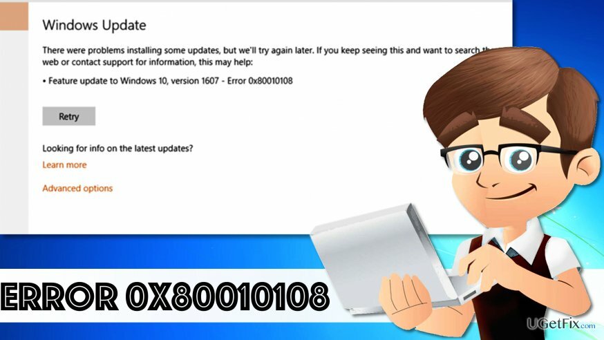 Дізнайтеся, як виправити, як виправити помилку Windows Update 0x80010108