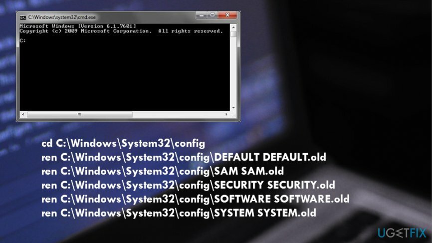 Corrigir erro BAD_SYSTEM_CONFIG_INFO