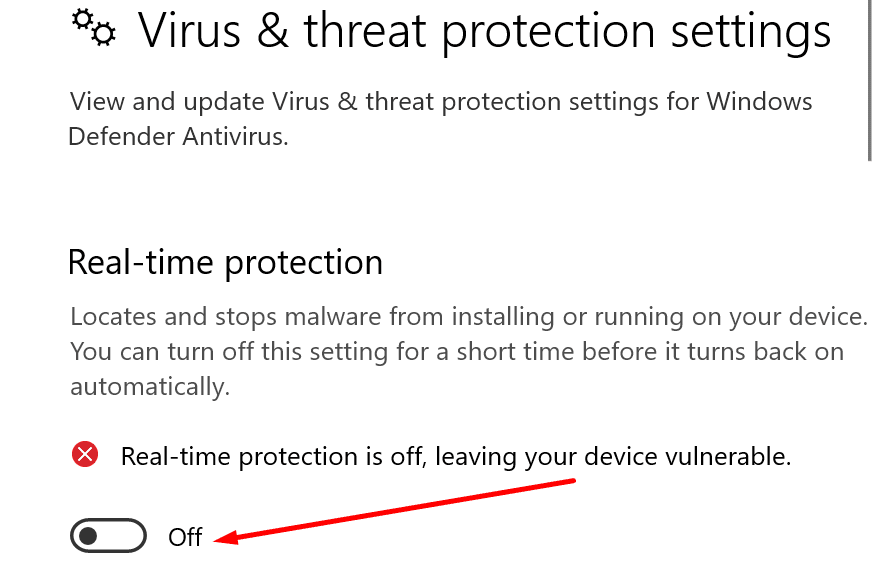 inaktivera Windows-säkerhet