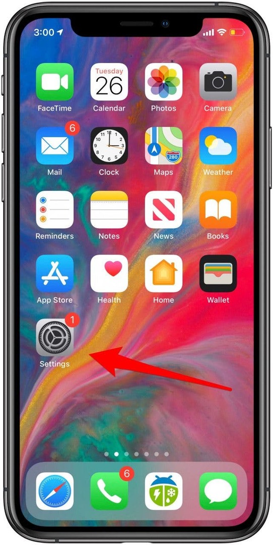 iphone beállítások alkalmazás