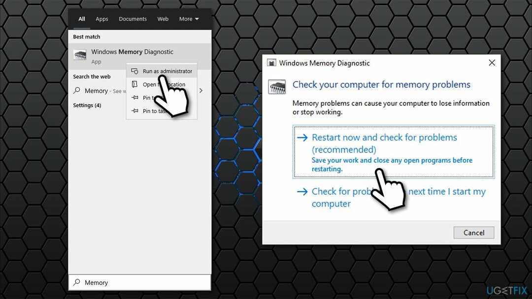 Kør Memory Diagnostics