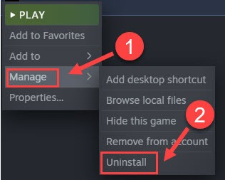 Steam – tvarkykite ir pašalinkite