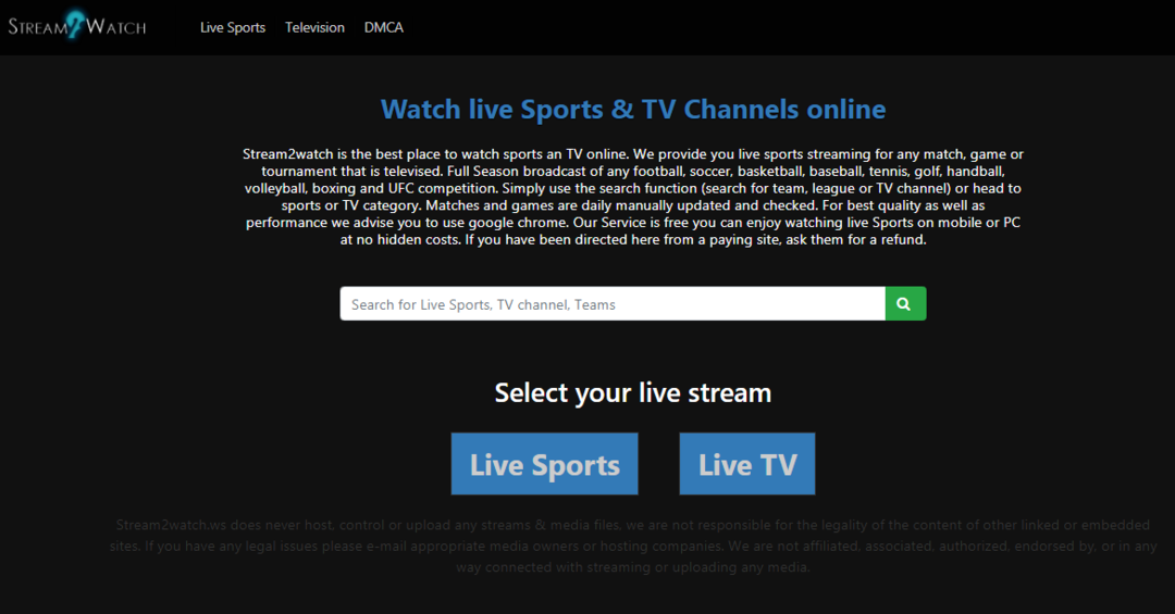 Stream to Watch - Beste kostenlose Sport-Streaming-Site